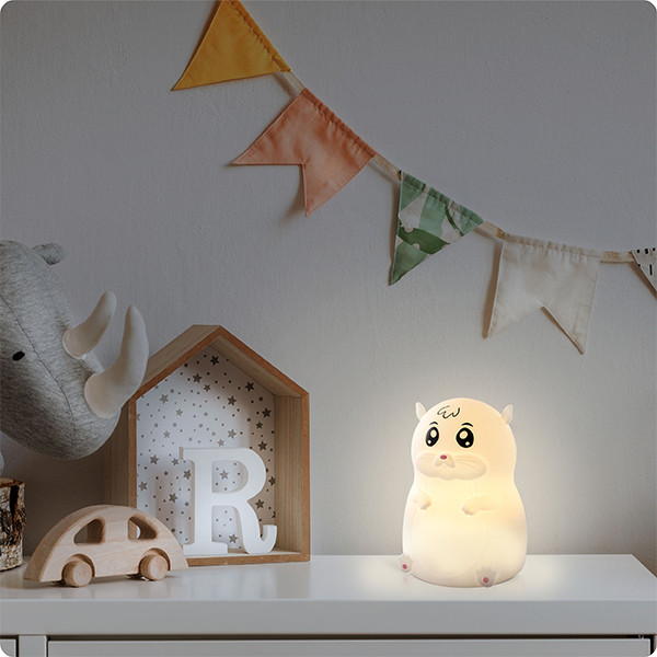 Ansmann LED nachtlampje hamster | USB-C | Wit  LAN00079 - 5