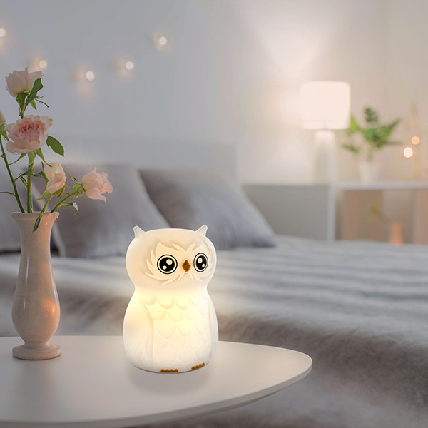 Ansmann LED nachtlampje uil | USB-C | Wit  LAN00077 - 4