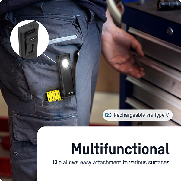 Ansmann LED zaklamp op batterijen | 650 lumen | Max. 35 meter | IP20 | Zwart LAN00111 - 4