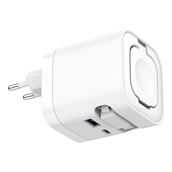 Ansmann USB lader 65W | USB-A, USB-C, Draadloos | Geschikt voor Nederland | Wit LAN00110 - 2
