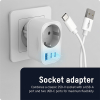 Ansmann adapterstekker 30W | Type F, USB-C, USB-A | Geschikt voor Nederland | Wit LAN00108 - 2