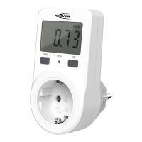 Ansmann energiemeter met extra groot display | Max. 3680W | Wit  LAN00063