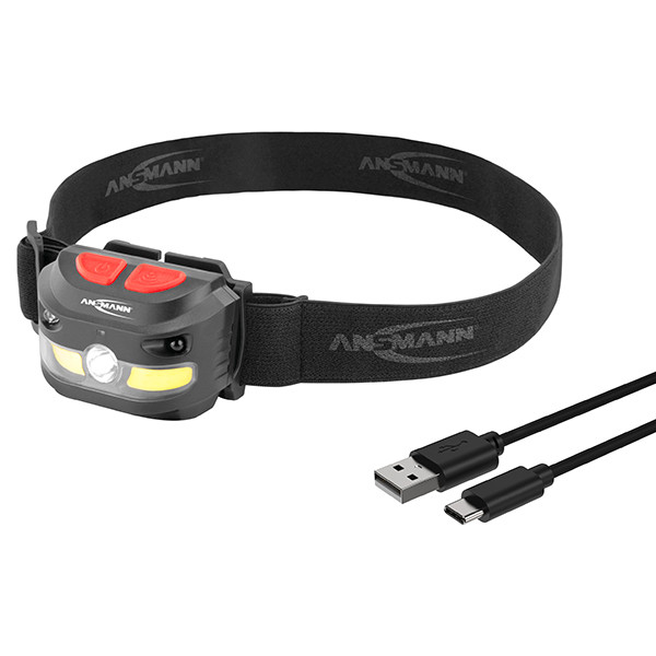 Ansmann hoofdlamp oplaadbaar | HD250RS | 250 lumen | IP54 | Zwart  LAN00005 - 5