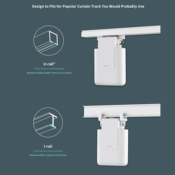 Aqara Curtain Driver E1 | Rails versie | Zigbee | Wit  LAQ00025 - 4