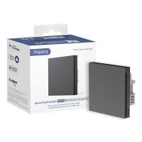 Aqara Inbouw schakelaar H1 | Met nuldraad | 1 knop | Zigbee | Grijs  LAQ00064