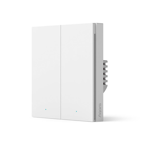 Aqara Inbouw schakelaar H1 | Met nuldraad | 2 knoppen | Zigbee | Wit  LAQ00029 - 1