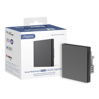 Aqara Inbouw schakelaar H1 | Zonder nuldraad | 1 knop | Zigbee | Grijs  LAQ00062