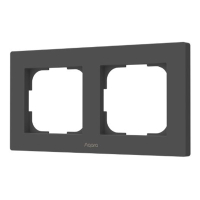 Aqara Switch Frame H2 2-voudig | Grijs