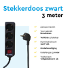 Stekkerdoos 3-voudig met schakelaar | 3 meter | Zwart LBR00019 - 6