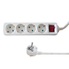 Stekkerdoos 4-voudig met schakelaar | 1.4 meter | Wit LBR00020 - 1