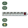 Stekkerdoos 6-voudig met schakelaar | 1.4 meter | Wit LBR00030 - 3