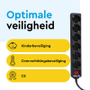 Stekkerdoos 6-voudig met schakelaar | 5 meter | Zwart LBR00034 - 4