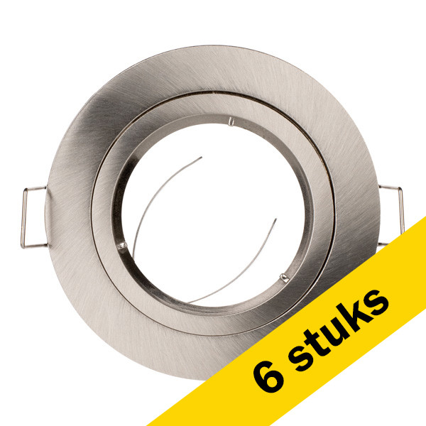 Bailey Aanbieding: 6x Bailey Inbouwarmatuur GU10 | Rond | Geborsteld | 70 mm | IP20  LBA00122 - 1