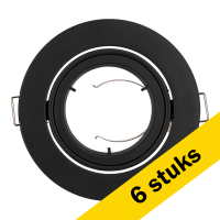 Bailey Aanbieding: 6x Bailey Inbouwarmatuur GU10 | Rond | Zwart | 80 mm | IP20  LBA00130