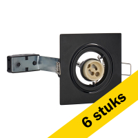 Bailey Aanbieding: 6x Bailey Inbouwarmatuur GU10 | Vierkant | Zwart | 80 mm | IP20  LBA00144