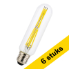 Aanbieding: 6x Bailey LED lamp E27 | Buis | Filament | Helder | 3000K | Dimbaar | 12W (131W) LBA00421 - 1