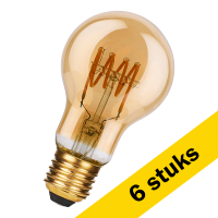 Aanbieding: 6x Bailey LED lamp E27 | Peer A60 | Filament | Goud | 2200K | 3-staps dimbaar | 5W (37W) LBA00427