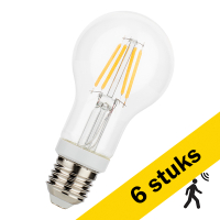 Aanbieding: 6x Bailey LED lamp E27 met sensor | Peer A60 | Helder | Beweging | 2700K | 5W (48W) LBA00399
