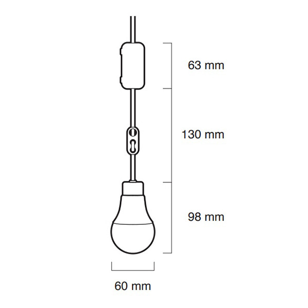 Bailey EcoPack verhuisfitting met lichtbron | Peer A60 | Mat | 4000K | 11W (75W) | 3 stuks LBA00374 - 5