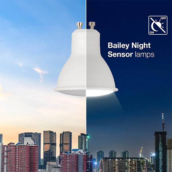Bailey GU10 LED spot | Dag/Nacht sensor | 2700K | 4.5W (50W) LBA00492 - 2