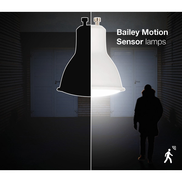 Bailey GU10 LED spot met sensor | Bewegingsensor in het donker | 2700K | 110° | 4.5W (50W) LBA00416 - 4