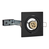 Bailey Inbouwarmatuur GU10 | Vierkant | Zwart | 80 mm | IP20  LBA00143