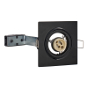 Bailey Inbouwarmatuur GU10 | Vierkant | Zwart | 80 mm | IP20  LBA00143 - 1