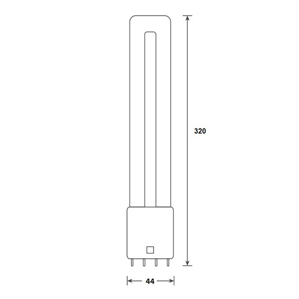 Bailey LED PL lamp | 2G11 | 3000K | 1450 lumen | 12W (24W) LBA00334 - 2