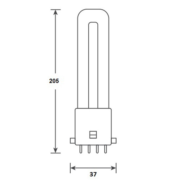 Bailey LED PL lamp | 2G7 | 3000K | 680 lumen | 5W (11W) LBA00310 - 2