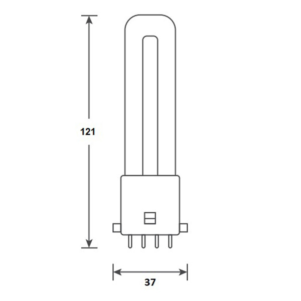 Bailey LED PL lamp | 2G7 | 4000K | 370 lumen | 3W (7W) LBA00308 - 2