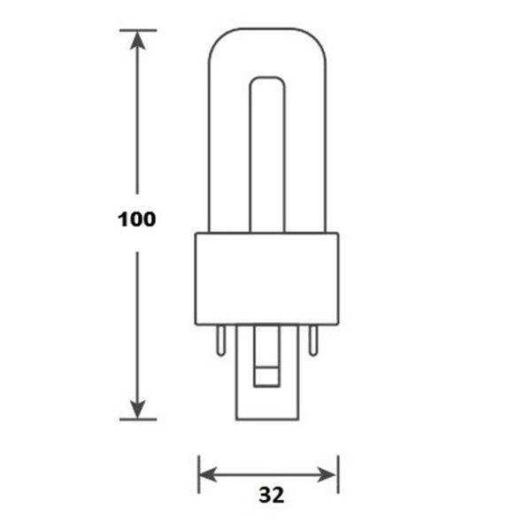 Bailey LED PL lamp | G23 | 3000K | 270 lumen | 2W (5W) LBA00350 - 2