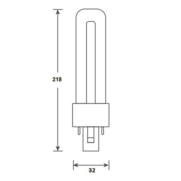 Bailey LED PL lamp | G23 | 3000K | 680 lumen | 5W (11W) LBA00354 - 2