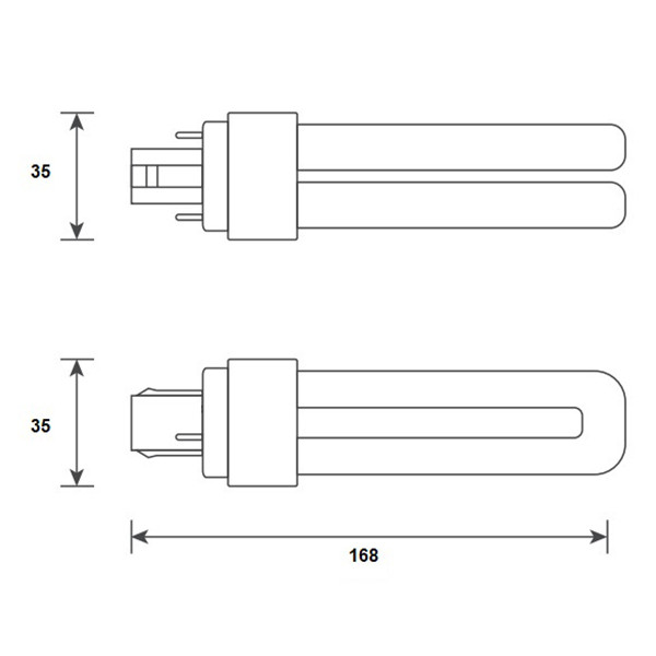 Bailey LED PL lamp | G24d | 3000K | 1250 lumen | 9W (26W) LBA00318 - 2