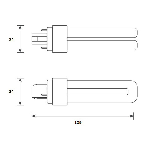 Bailey LED PL lamp | G24d | 4000K | 630 lumen | 4.5W (10W)  LBA00192 - 2