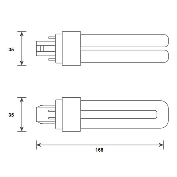 Bailey LED PL lamp | G24q | 3000K | 1250 lumen | 9W (26W) LBA00330 - 2