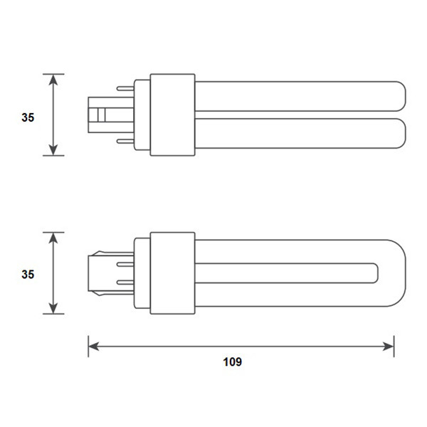 Bailey LED PL lamp | G24q | 3000K | 580 lumen | 5W (10W) LBA00322 - 2