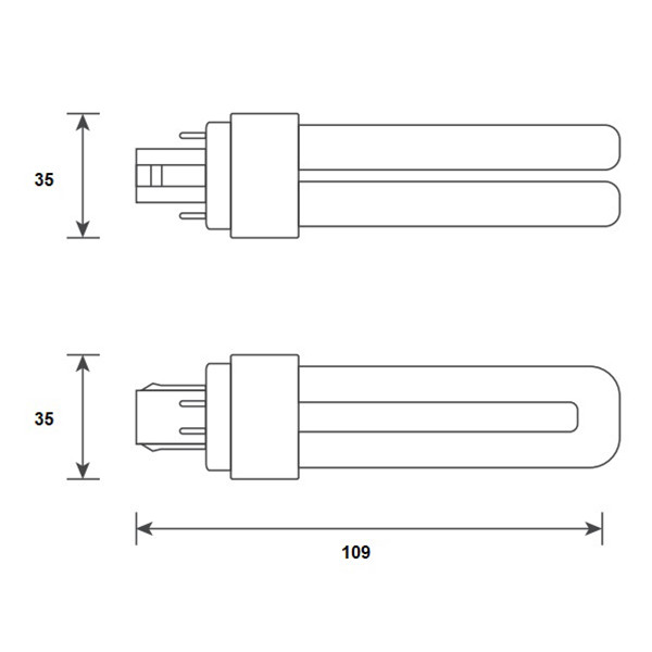 Bailey LED PL lamp | G24q | 3000K | 680 lumen | 5W (13W) LBA00326 - 2