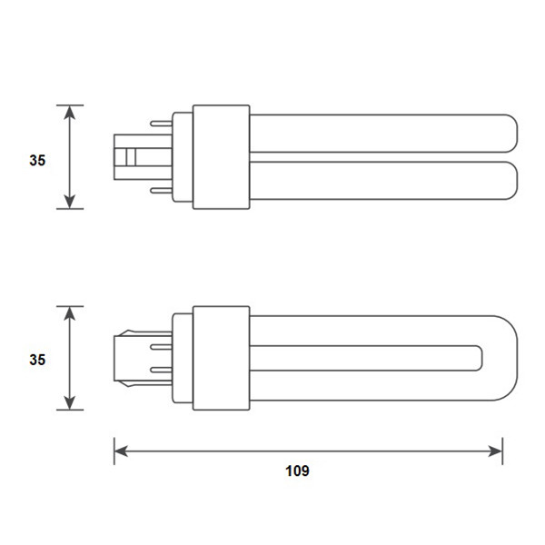 Bailey LED PL lamp | G24q | 4000K | 630 lumen | 5W (10W) LBA00324 - 2