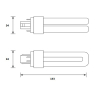 Bailey LED PL lamp | G24q | 4000K | 870 lumen | 6W (18W)  LBA00200 - 2