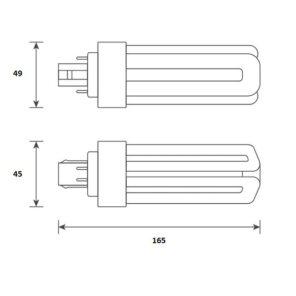 Bailey LED PL lamp | GX24q | 3000K | 1750 lumen | 13W (42W)  LBA00202 - 2