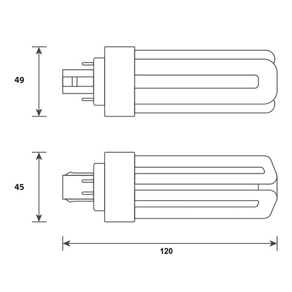 Bailey LED PL lamp | GX24q  | 3000K | 800 lumen | 6W (18W) LBA00362 - 2