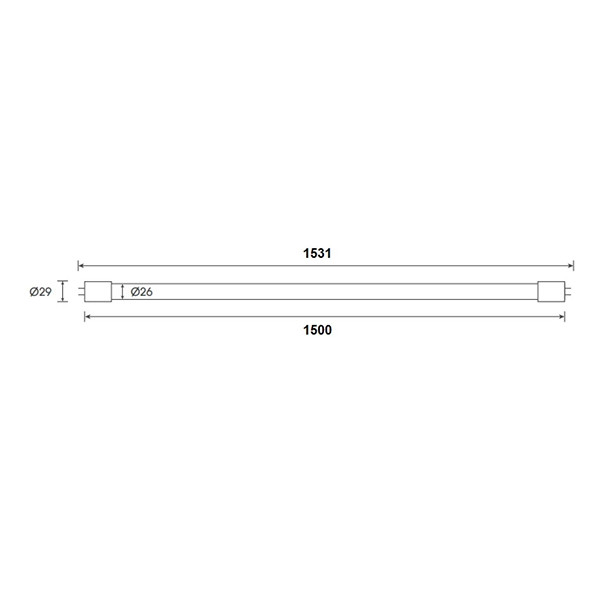 Bailey LED TL buis 150 cm met sensor | 4000K (940) | 2640 lumen (SO) | T8 (G13) | 24W (58W) LBA00463 - 5