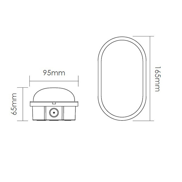 Bailey LED bulkhead switch | Ovaal | 3000-6500K | 14.000 lumen | IP20 | Grijs LBA00450 - 4