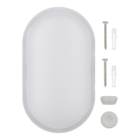 Bailey LED bulkhead switch met sensor | Ovaal | 3000-4000K | 800 lumen | IP53 | Wit LBA00451