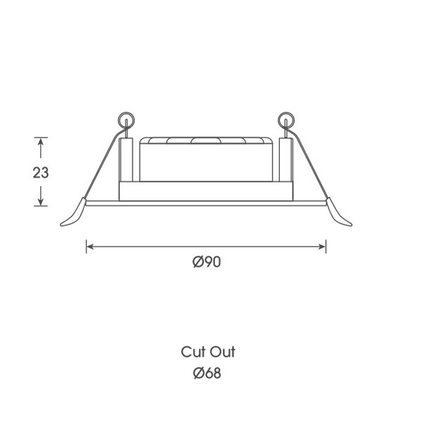 Bailey LED inbouwspot | 3000-4000-6500K | Rond | Wit | IP20 | Dimbaar | 7W LBA00445 - 6