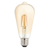 Bailey LED lamp E27 | Edison ST64 | Sensorlamp dag/nacht | Filament | Goud | 2200K | 4W