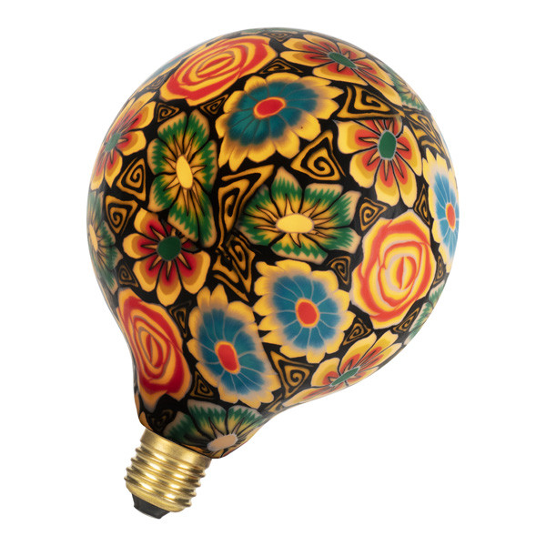 Bailey LED lamp E27 | Globe G125 | Bloemen | Zwart | 1900K | Dimbaar | 7W  LBA00280 - 2