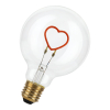 Bailey LED lamp E27 | Globe G95 | Hart | Helder | Rood | Dimbaar | 2W  LBA00299 - 1