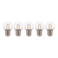 Bailey LED lamp E27 | Kogel G45 | Filament | Helder | 2700K | 2W (19W) | 5 stuks LBA00379