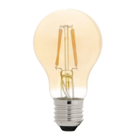 Bailey LED lamp E27 | Peer A60 | Sensorlamp dag/nacht | Filament | Goud | 2200K | 4W  LDR08070